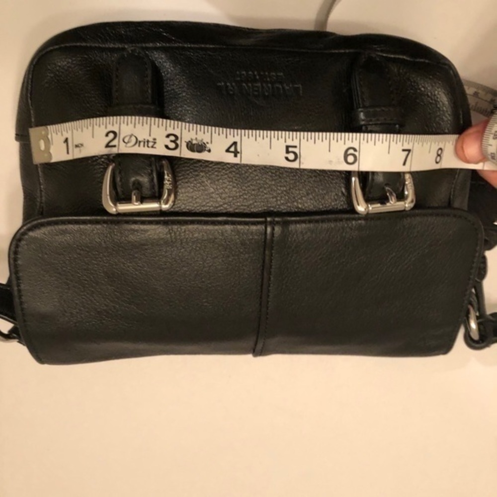 Ralph Lauren black leather mini flap crossbody bag - Picture 10 of 10